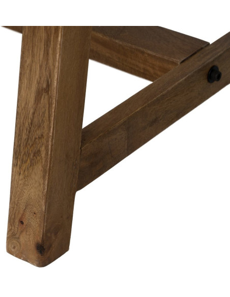 Bureau moderne chic 1 porte en Bois de manguier Naturel Huarte - 7