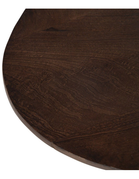 Table basse moderne Ovale en Bois de manguier Marron Zura - 3