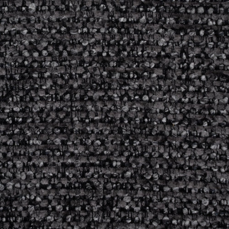 Grand Fauteuil de salon moderne rond Tissu Gris foncé Chiné Enrilo - 10