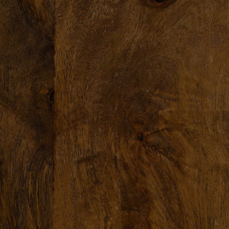 Bureau moderne chic 2 tiroirs 2 niches 1 étagère en Bois de manguier Naturel Botoa - 8