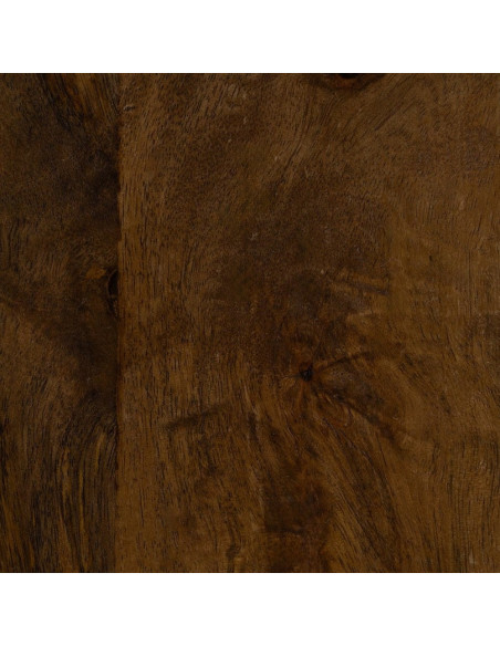 Bureau moderne chic 2 tiroirs 2 niches 1 étagère en Bois de manguier Naturel Botoa - 8