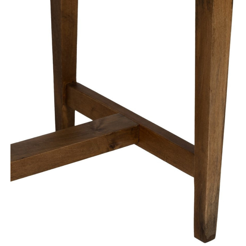 Bureau moderne chic 2 tiroirs 2 niches 1 étagère en Bois de manguier Naturel Botoa - 9