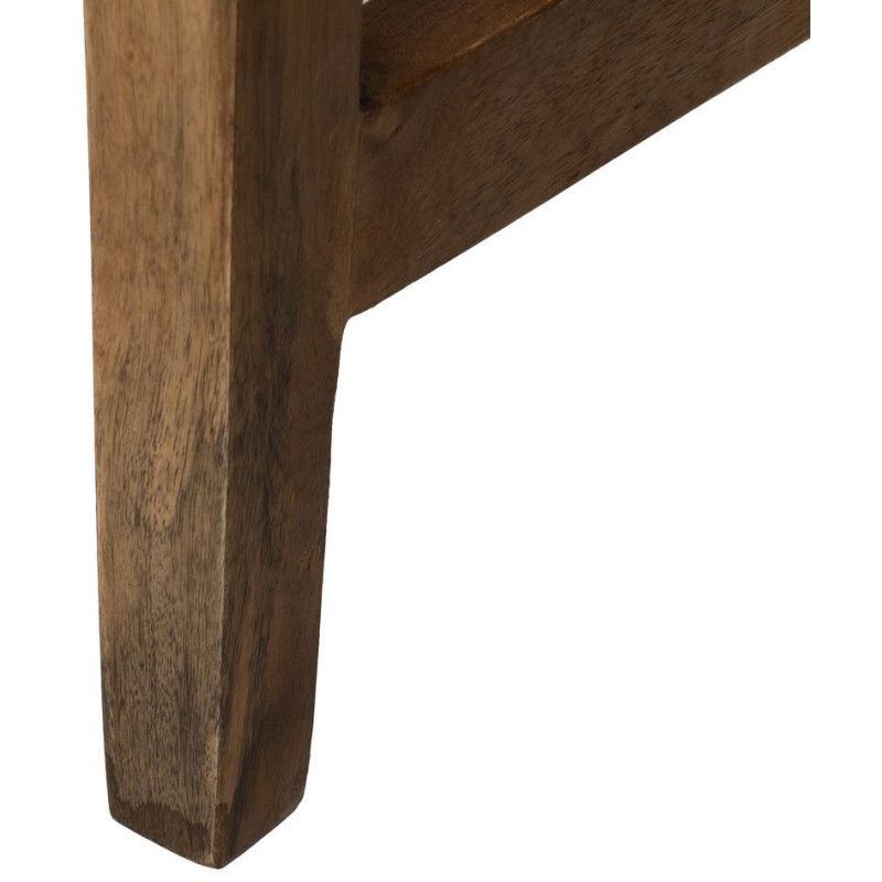 Bureau moderne chic 2 tiroirs 2 niches 1 étagère en Bois de manguier Naturel Botoa - 10