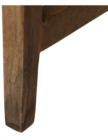 Bureau moderne chic 2 tiroirs 2 niches 1 étagère en Bois de manguier Naturel Botoa - 10