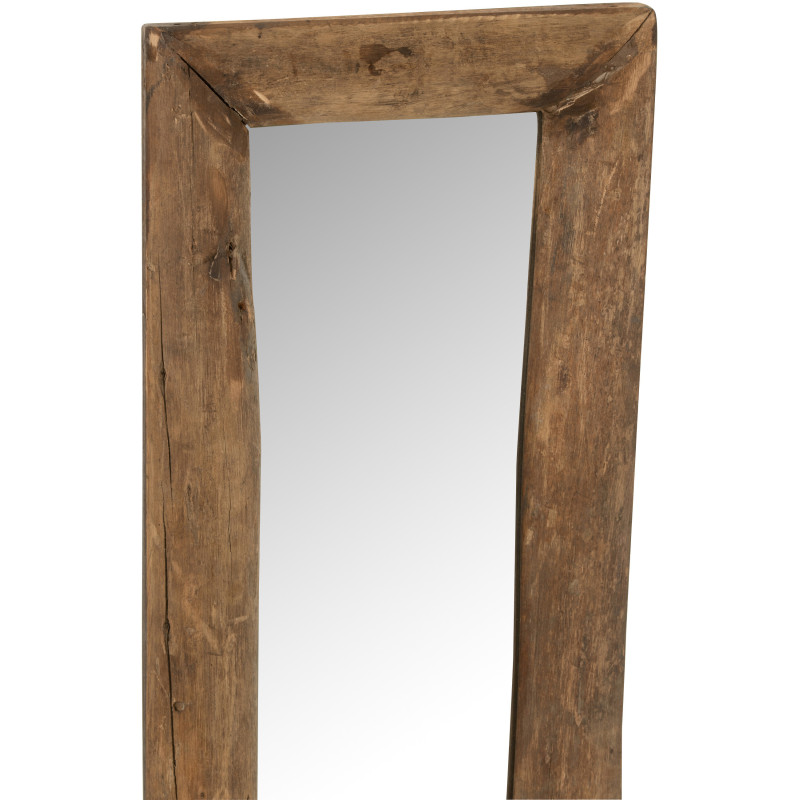 Miroir Mural Rectangulaire XL Hector en Bois recyclé Marron - 3
