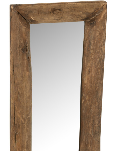 Miroir Mural Rectangulaire XL Hector en Bois recyclé Marron - 3