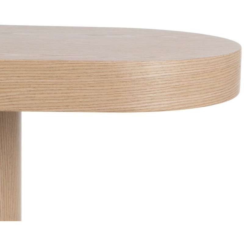Console moderne Ovale en Bois MDF Naturel Onil - 5