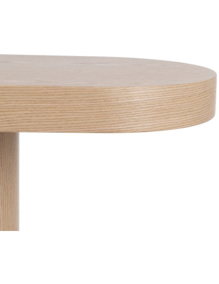 Console moderne Ovale en Bois MDF Naturel Onil - 5