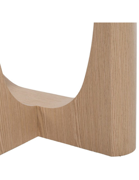 Console moderne Ovale en Bois MDF Naturel Onil - 7
