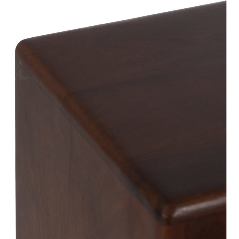 Sellette haute moderne Carré en Bois de manguier Marron Senes (Lot de 3) - 3