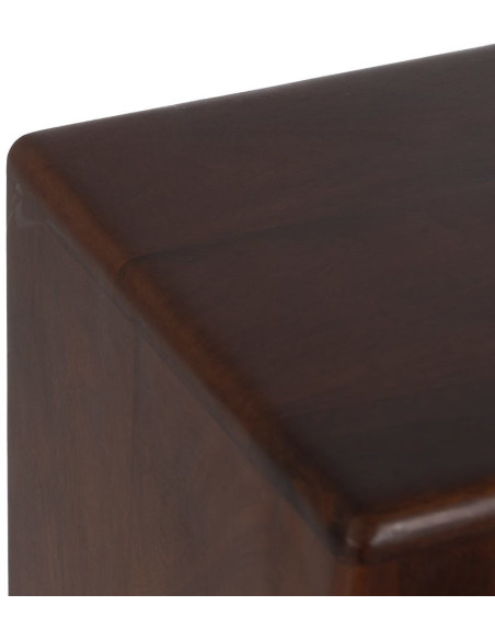 Sellette haute moderne Carré en Bois de manguier Marron Senes (Lot de 3) - 3