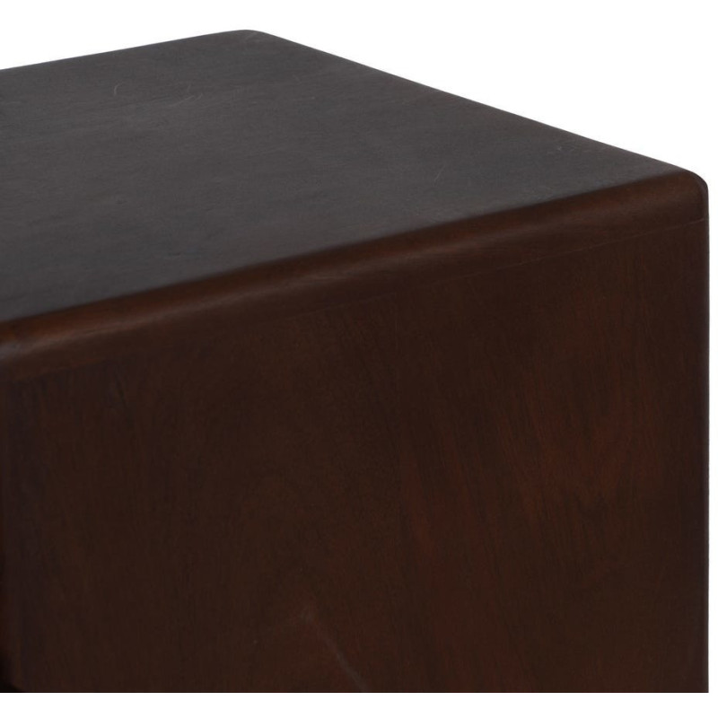 Sellette haute moderne Carré en Bois de manguier Marron Senes (Lot de 3) - 4