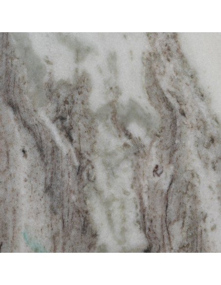 Grande Console moderne chic Organique en Marbre Gris Izna - 7