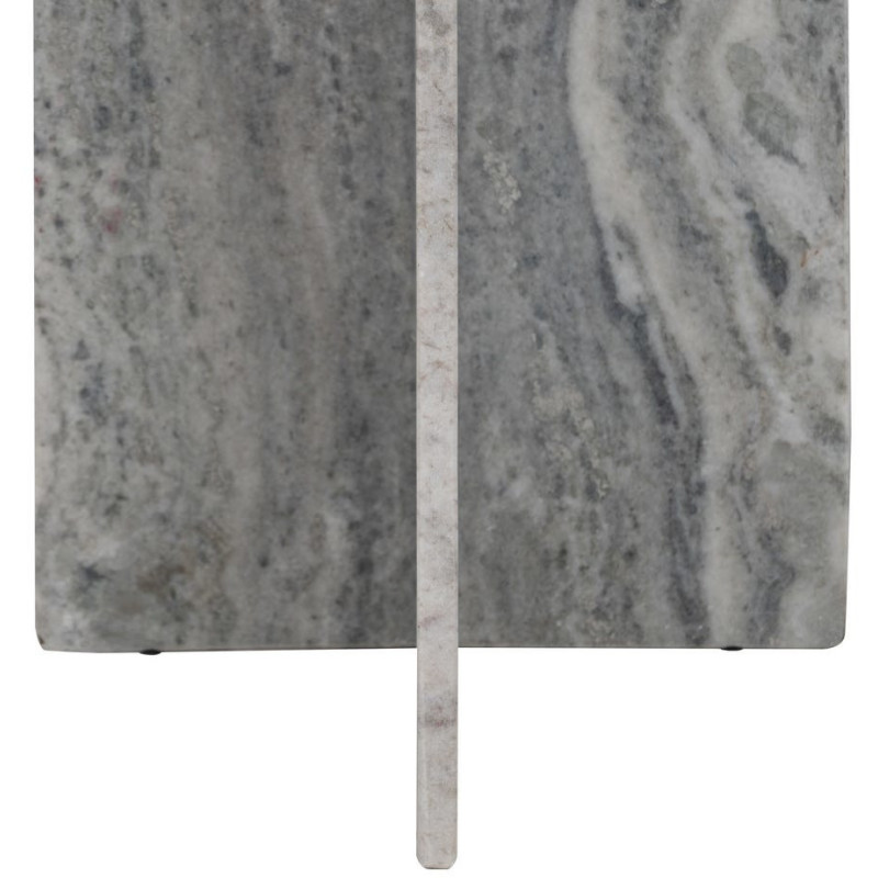 Grande Console moderne chic Organique en Marbre Gris Izna - 9