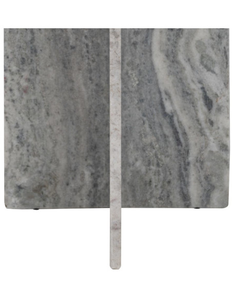 Grande Console moderne chic Organique en Marbre Gris Izna - 9