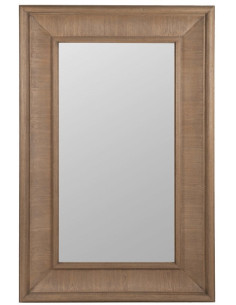 Grand Miroir mural XXL Rectangulaire 125x201 en Bois de sapin Naturel Bois MDF Syora - 3