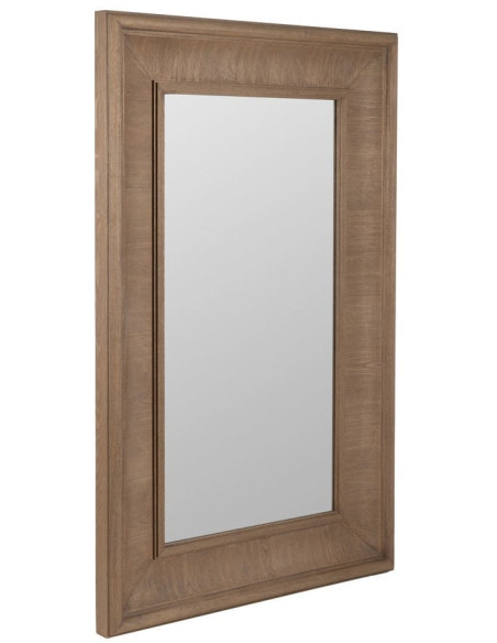 Grand Miroir mural XXL Rectangulaire 125x201 en Bois de sapin Naturel Bois MDF Syora - 1