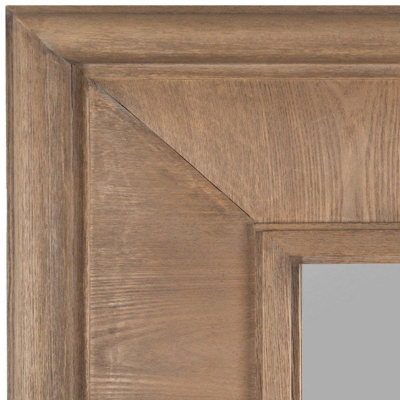 Grand Miroir mural XXL Rectangulaire 125x201 en Bois de sapin Naturel Bois MDF Syora - 4