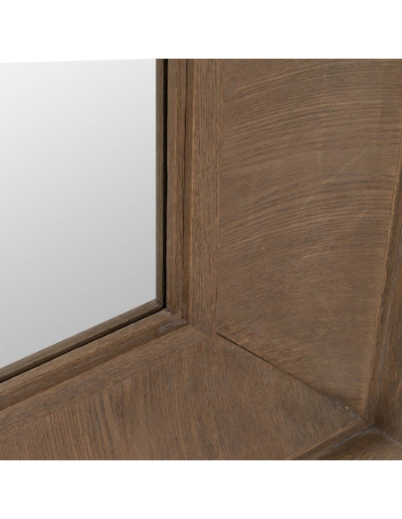 Grand Miroir mural XXL Rectangulaire 125x201 en Bois de sapin Naturel Bois MDF Syora - 5