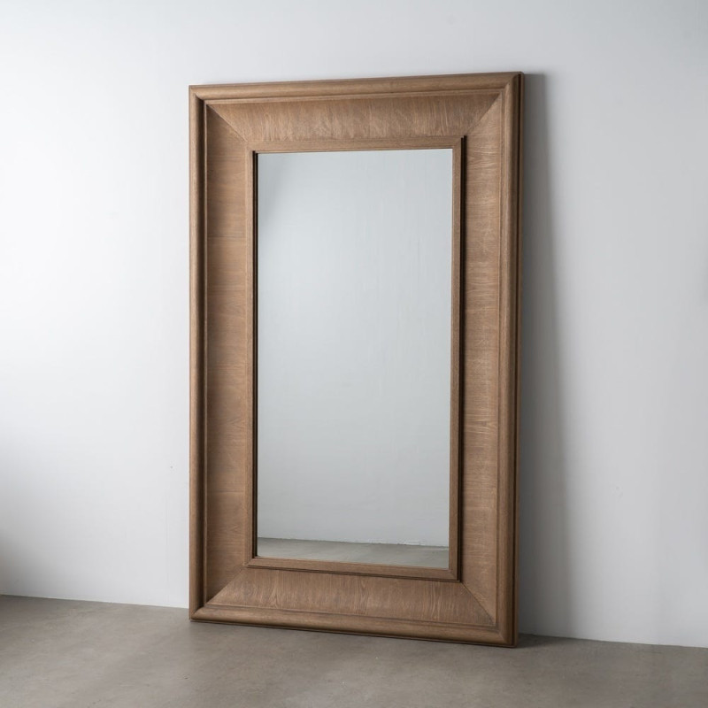 Grand Miroir mural XXL Rectangulaire 125x201 en Bois de sapin Naturel Bois MDF Syora - 9