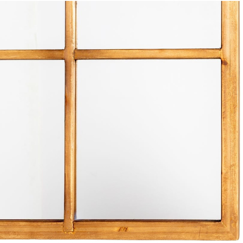 Grand Miroir mural Fenêtre Rectangulaire 90x120 en Bois de sapin Naturel Halmira - 2