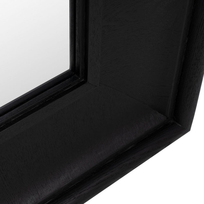 Grand Miroir mural XXL Rectangulaire 125x201 en Bois de frêne Noir Bois MDF Syora - 4