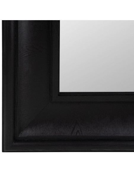 Grand Miroir mural XXL Rectangulaire 125x201 en Bois de frêne Noir Bois MDF Syora - 6