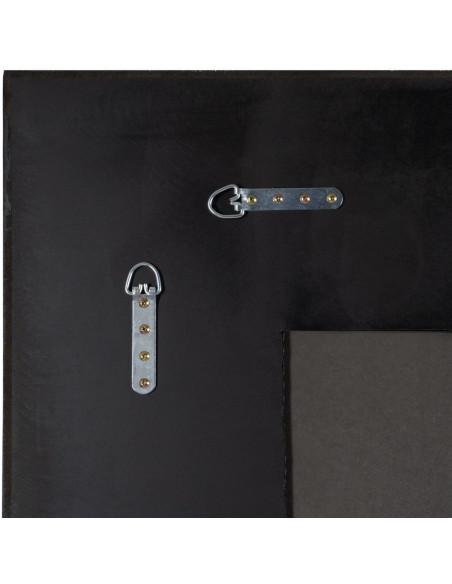 Grand Miroir mural XXL Rectangulaire 125x201 en Bois de frêne Noir Bois MDF Syora - 8