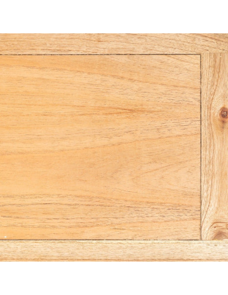 Meuble télé rustique chic 4 tiroirs 2 niches en Bois de mindi Naturel Vera - 9