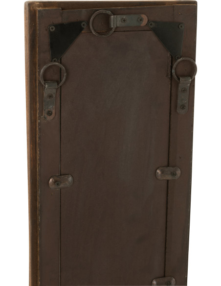 Miroir Mural Rectangulaire XL Hector en Bois recyclé Marron - 5
