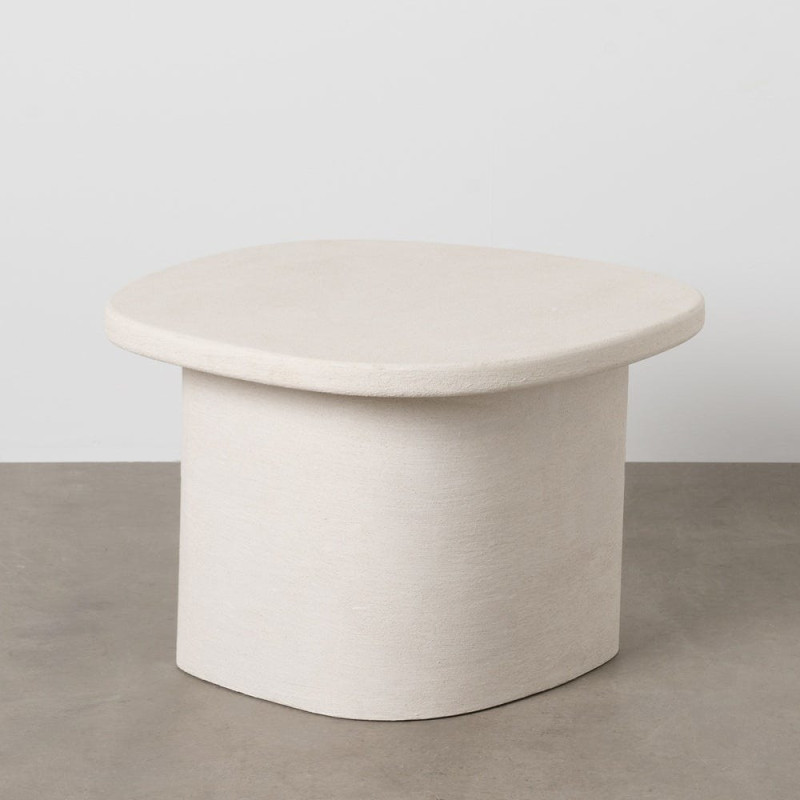 Table basse minimaliste Organique en Bois MDF Blanc Wilma - 2