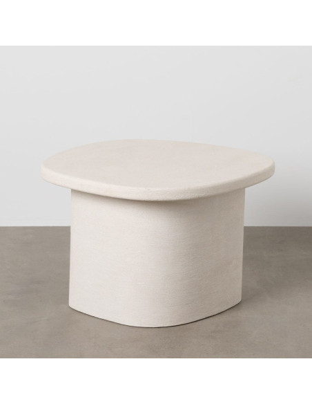 Table basse minimaliste Organique en Bois MDF Blanc Wilma - 2