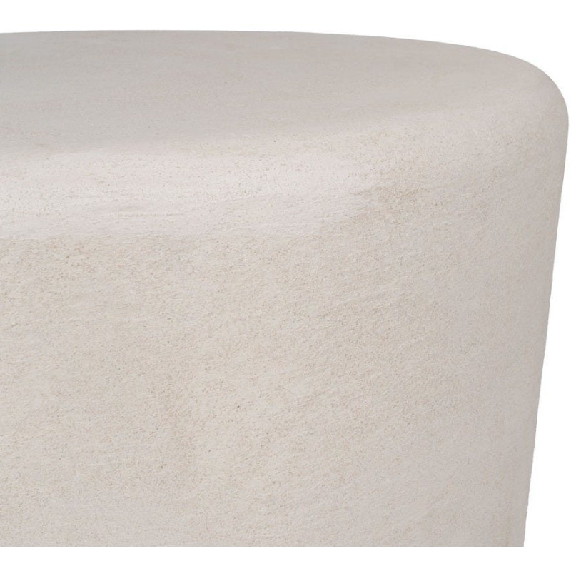 Grande Table basse minimaliste Organique en Bois MDF Blanc Wilma - 4