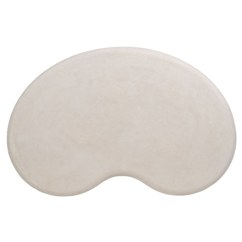 Grande Table basse minimaliste Organique en Bois MDF Blanc Wilma - 7