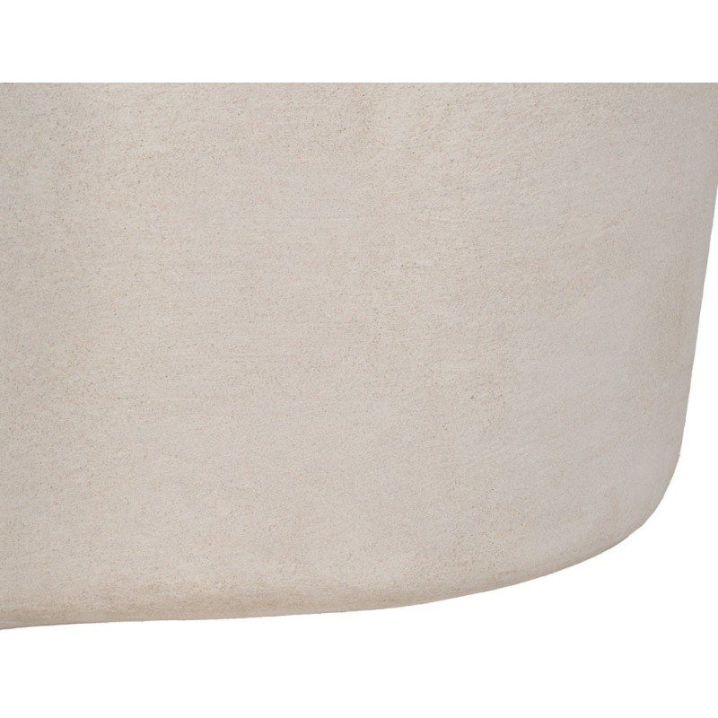 Grande Table basse minimaliste Organique en Bois MDF Blanc Wilma - 8