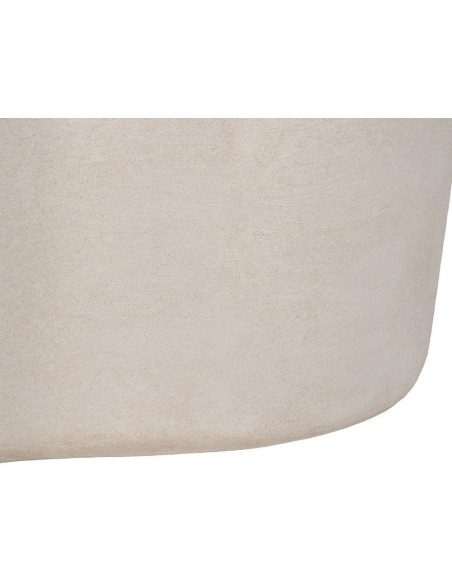 Grande Table basse minimaliste Organique en Bois MDF Blanc Wilma - 8