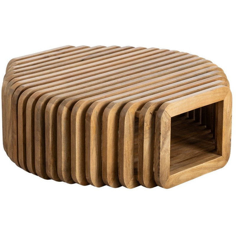 Table basse design Orignale en Bois de manguier Naturel Nehlia - 1