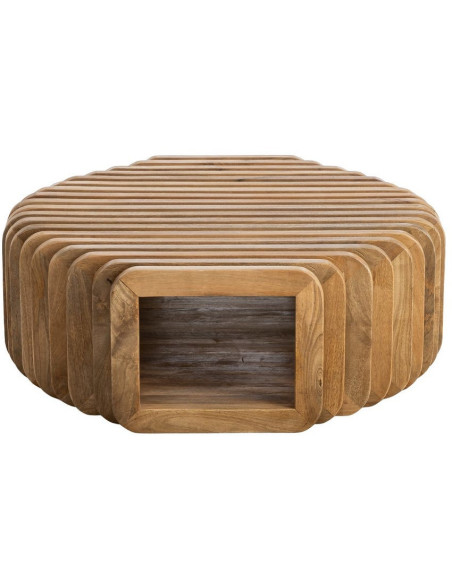 Table basse design Orignale en Bois de manguier Naturel Nehlia - 3