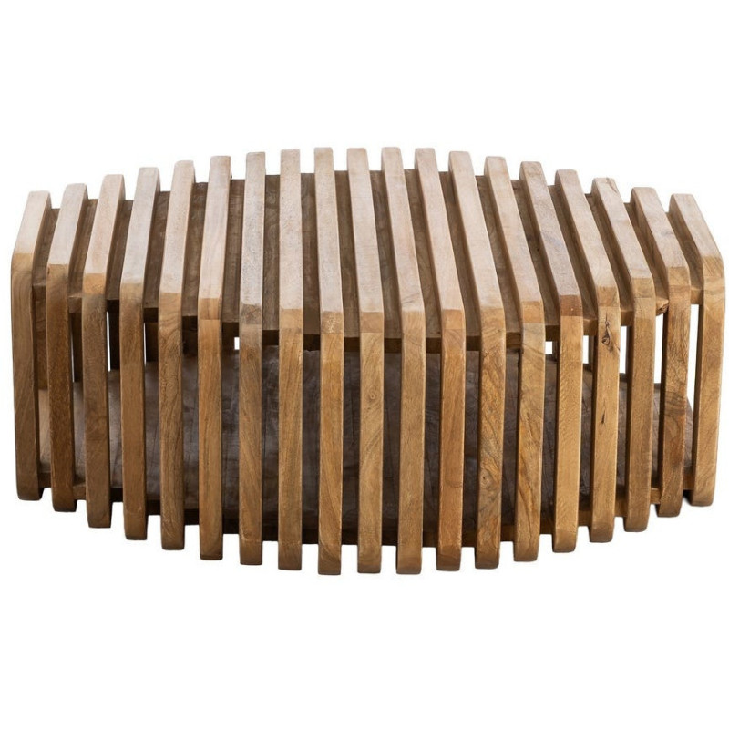 Table basse design Orignale en Bois de manguier Naturel Nehlia - 4