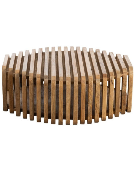 Table basse design Orignale en Bois de manguier Naturel Nehlia - 4