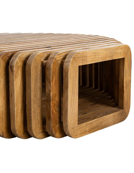 Table basse design Orignale en Bois de manguier Naturel Nehlia - 5