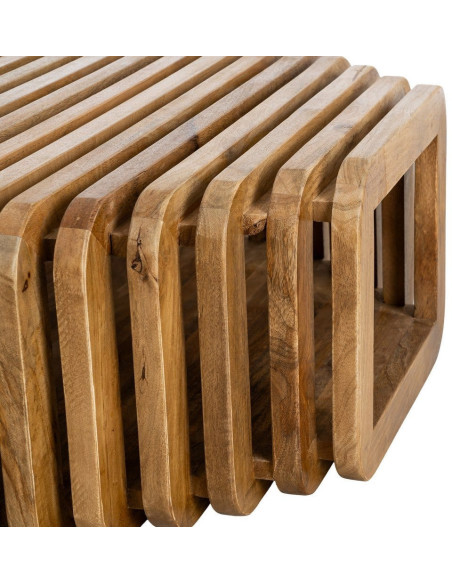Table basse design Orignale en Bois de manguier Naturel Nehlia - 6