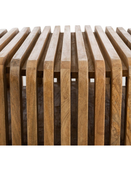 Table basse design Orignale en Bois de manguier Naturel Nehlia - 7