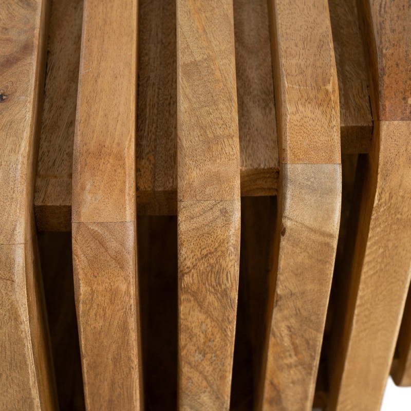 Table basse design Orignale en Bois de manguier Naturel Nehlia - 10