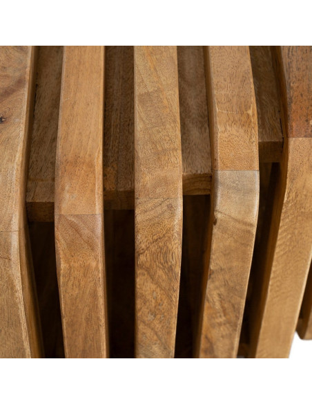 Table basse design Orignale en Bois de manguier Naturel Nehlia - 10