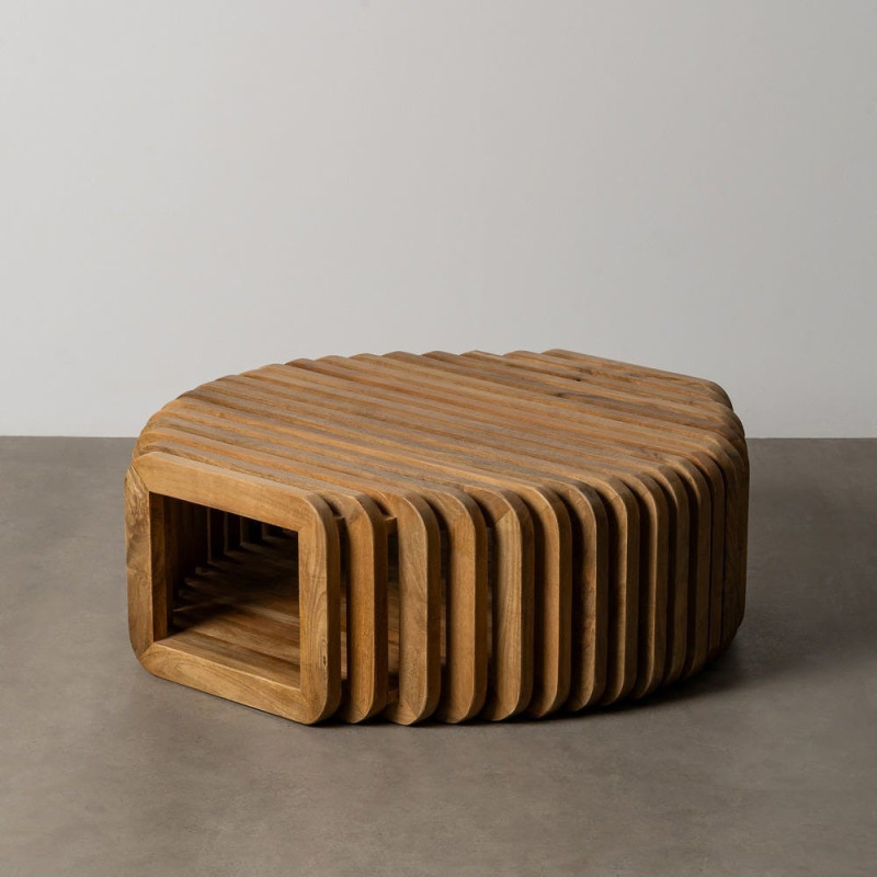 Table basse design Orignale en Bois de manguier Naturel Nehlia - 12