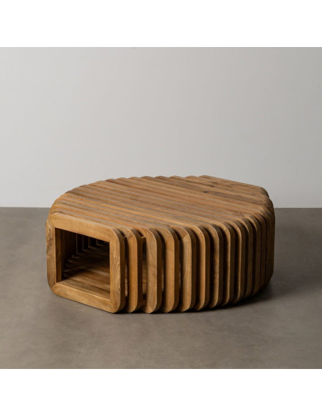 Table basse design Orignale en Bois de manguier Naturel Nehlia - 12