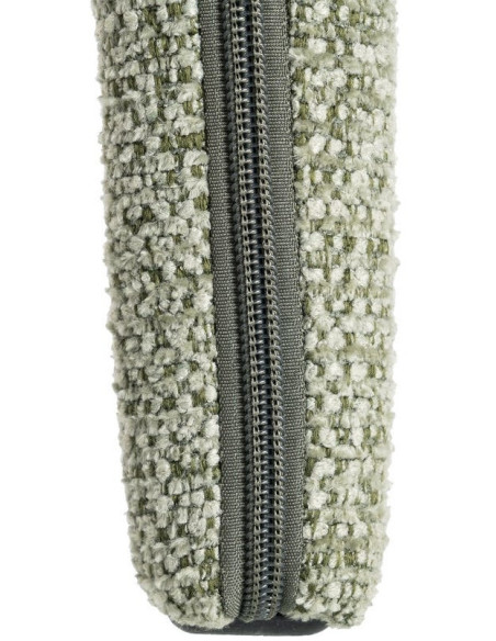 Fauteuil de table design chic en Tissu Vert Chiné Métal Uyana (Lot de 2) - 9