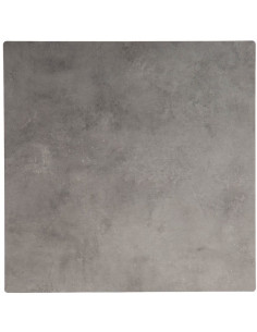 Table bistrot moderne Carrée 4 personnes en Métal Graphite anthracite Bois MDF Alaro - 1 2