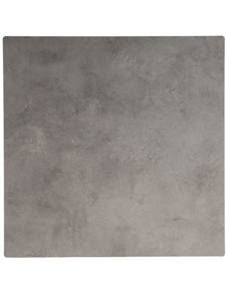 Table bistrot moderne Carrée 4 personnes en Métal Graphite anthracite Bois MDF Alaro - 2